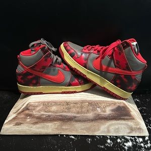 Nike Dunk High 1985 *Red Acid Wash*
